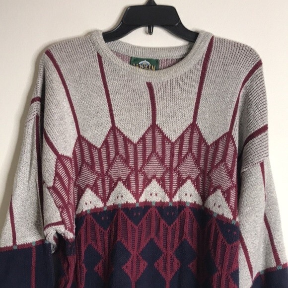 Vtg jantzen unisex pullover sweater size large made in USA retro cute - Picture 2 of 12